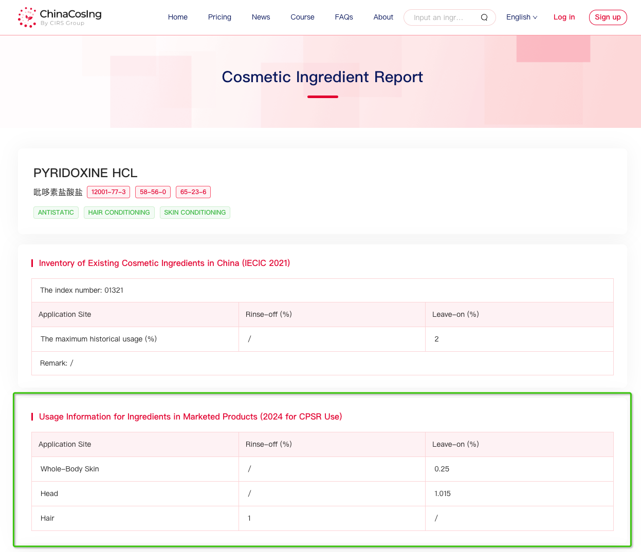 China,Cosmetic,Database,Ingredient,Update