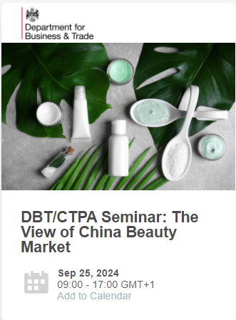 CIRS,Attend,DBT,CTPA,Seminar ,China,Beauty,Market